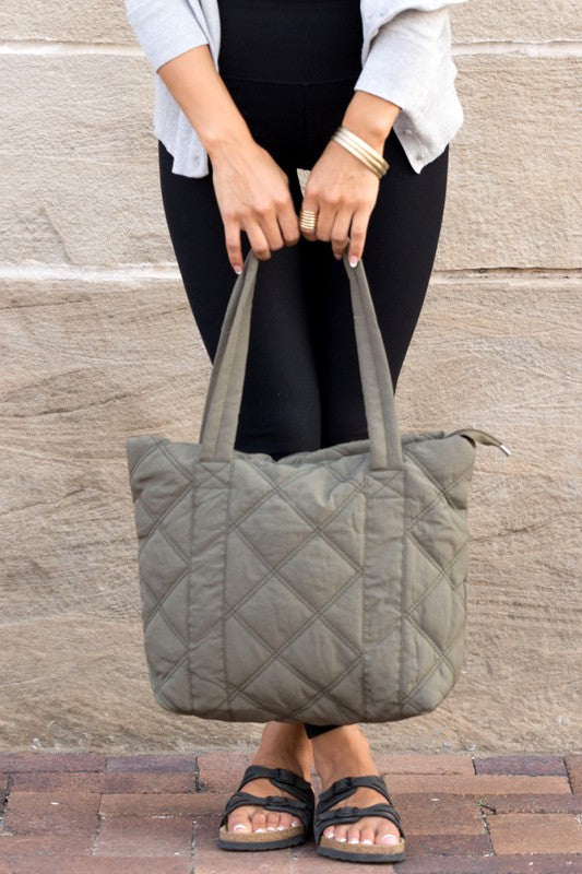 Quilted Tote - 0
