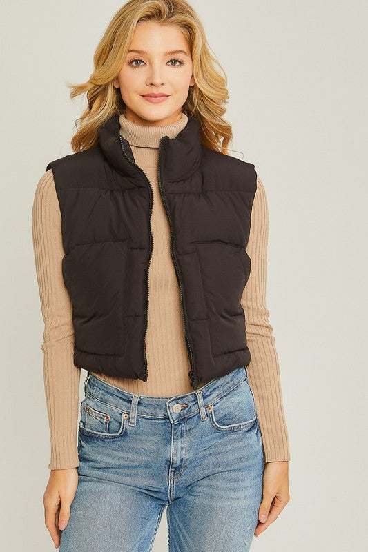 Puffer Vest With Pockets-5
