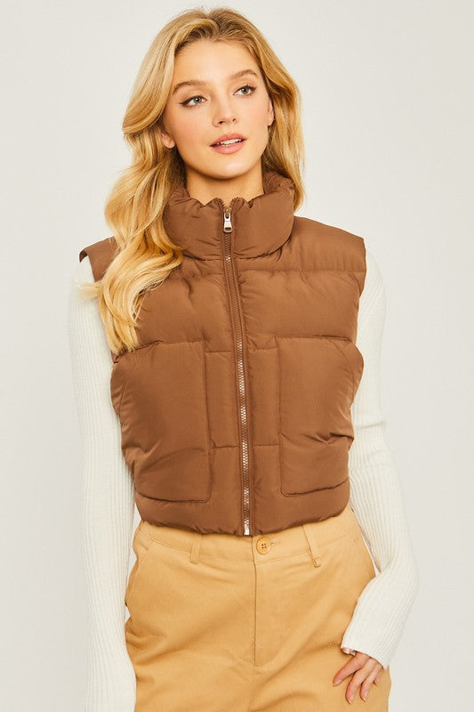 Puffer Vest With Pockets-6