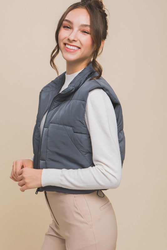 Puffer Vest With Pockets-4