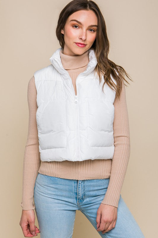 Puffer Vest With Pockets-8